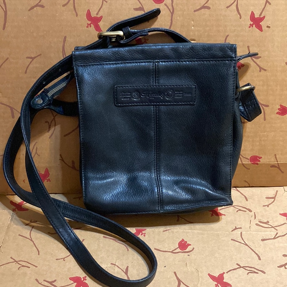 Vintage Fossil Leather Bag Black
